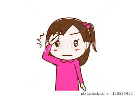 (上身正面)一名少女一臉尖刻行禮,端正姿勢,明白了。 (上身正面)一名少女一臉尖刻行禮,端正姿勢,明白了。 120825433