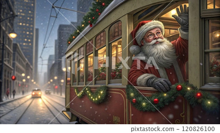 Santa Claus on the Christmas Tram 120826100