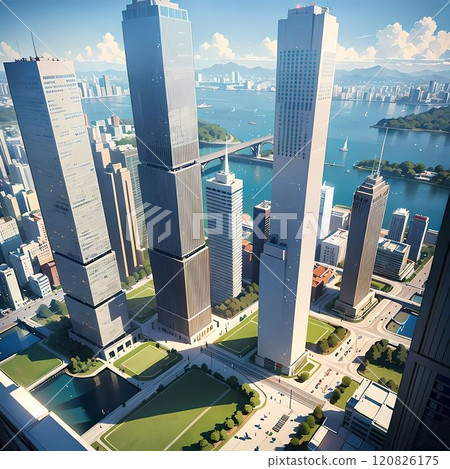 從摩天大樓看到的塔 120826175