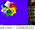 [Bracelet] and yellow ginkgo leaves and colored paper 120826332