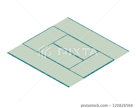 榻榻米 (8 榻榻米) 新榻榻米，等距 120826568