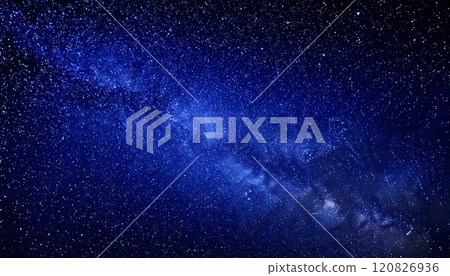 Fantastic space image background material blue AI generated material 120826936