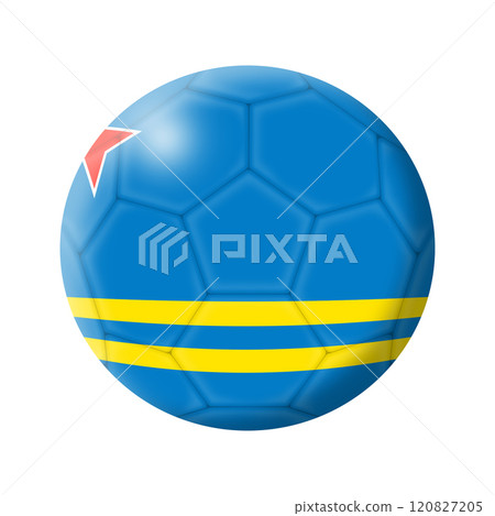 Aruba soccer ball football with clipping path Aruba soccer ball football with clipping path 120827205