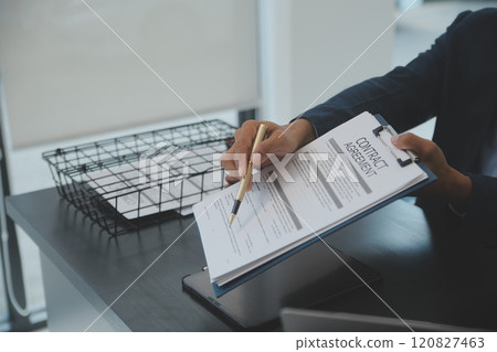 Law theme, gavel or mallet of the judge, lawyer enforcement officers, evidence-based cases taken into account in the court abount business, legislation. 120827463