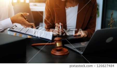 Law theme, gavel or mallet of the judge, lawyer enforcement officers, evidence-based cases taken into account in the court abount business, legislation. Law theme, gavel or mallet of the judge, lawyer enforcement officers, evidence-based cases taken into account in the court abount business, legislation. 120827484