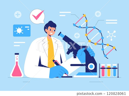 Biomarkers Vector Illustration featuring Biomarker DNA Biology Evidence, Nanotechnology, Structural Chemical Formulas, and Molecular Models Biomarkers Vector Illustration featuring Biomarker DNA Biology Evidence, Nanotechnology, Structural Chemical Formulas, and Molecular Models 120828061