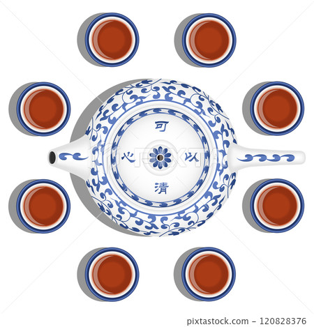 Teapot and Teacup 120828376