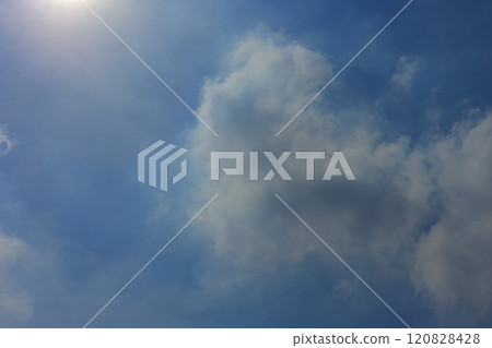 漂浮在藍天上的雲彩 漂浮在藍天上的雲彩 120828428