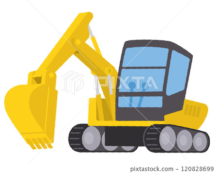 Illustration of excavator car 120828699