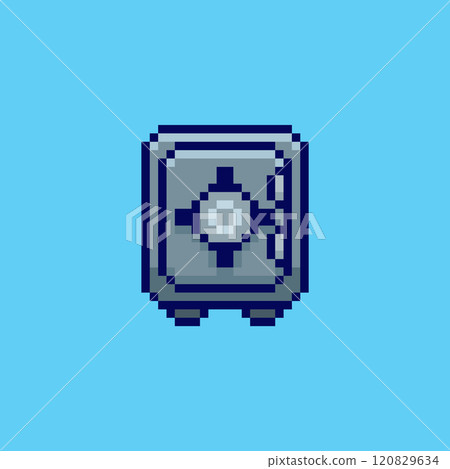 Pixel art Security Vault game asset design 120829634