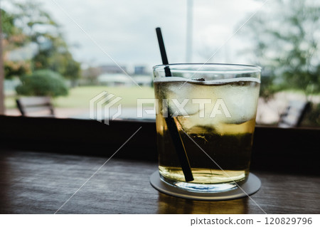 Tea time at a stylish cafe 120829796