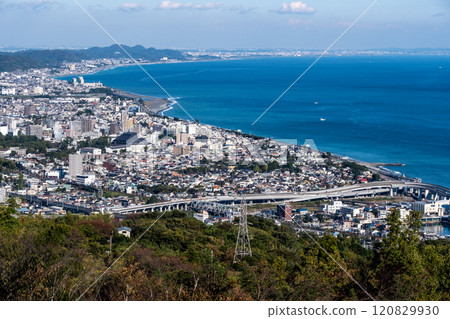 Spectacular view from Ishigakiyama Ichiya Castle, Odawara City, Kanagawa Prefecture 120829930
