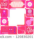 Retro pop space age frame pink 120830201