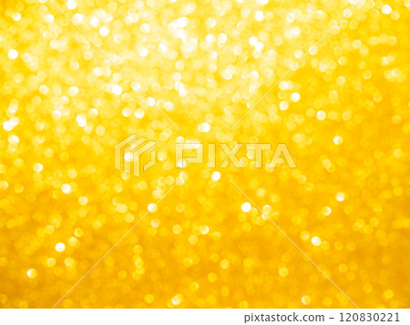 Bokeh Gold Abstract Background Glitter Flare Sparkle blur Golden Confetti Dust Effect Light Star Shine Magic Glow Spark Yellow Star Spark Particle Mockup Award Celebrate Template Festive Backdrop. 120830221