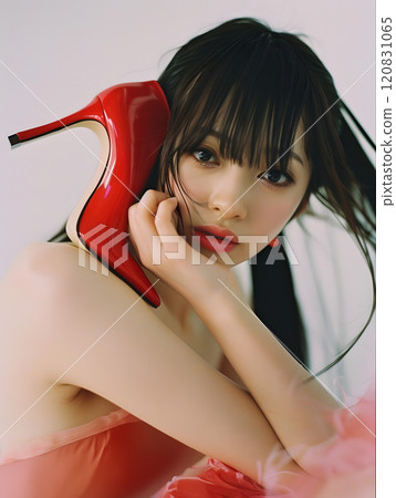 Fashion photography of Asian women in high heels 120831065