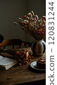 Antique goods and dried flowers 120831244
