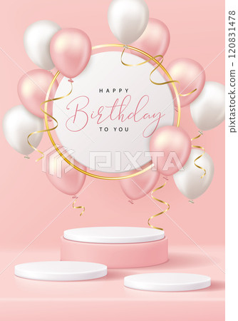 Birthday festival anniversary product display stand advertising poster Birthday festival anniversary product display stand advertising poster 120831478