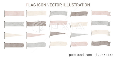 Flag watercolor vector illustration set 120832438