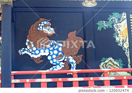 Wall paintings in the main shrine of Kunozan Toshogu Shrine [Shizuoka City, Shizuoka Prefecture] 120832474