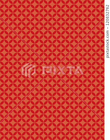 Red Japanese pattern background material Cloisonne 120832762