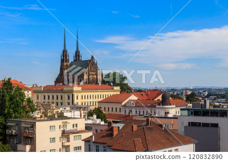 Panoramic view of Brno from Spilberk castle, Brno, South Moravia, Czech Republic Panoramic view of Brno from Spilberk castle, Brno, South Moravia, Czech Republic 120832890