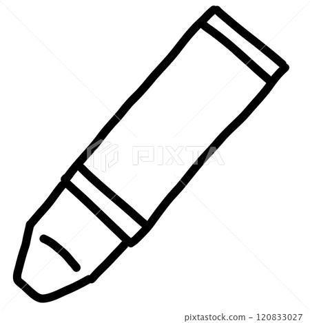 Hand-drawn cute crayon icon illustration Hand-drawn cute crayon icon illustration 120833027