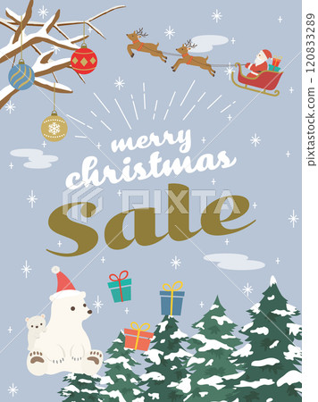 Christmas sale advertising material Christmas sale advertising material 120833289