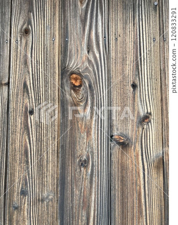 Wood grain pattern on wooden board wall 2 Wood grain pattern on wooden board wall 2 120833291