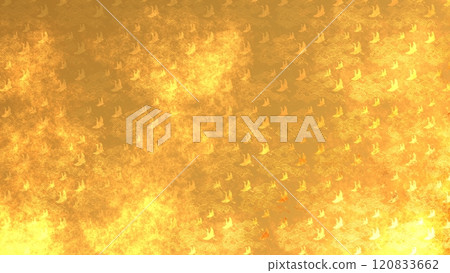 Golden Japanese pattern background 120833662