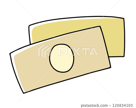 A simple and relaxed banknote with solid coloring 120834103