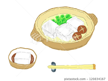 湯豆腐圖 湯豆腐圖 120834167