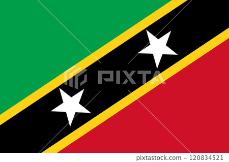 Saint Kitts and Nevis flag Saint Kitts and Nevis flag 120834521