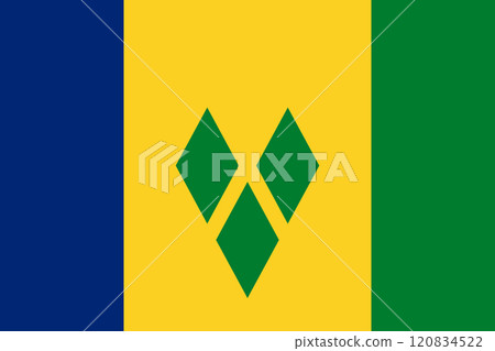 Saint Vincent flag Saint Vincent flag 120834522