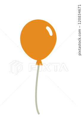 Orange balloon vector illustration material Orange balloon vector illustration material 120834671