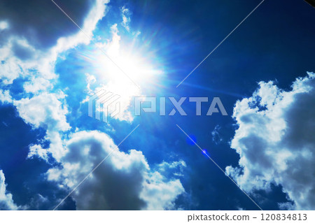 Majestic scenery of blue sky and clouds Majestic scenery of blue sky and clouds 120834813
