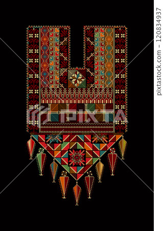 Tatreez ornament template 66 Tatreez ornament template 66 120834937