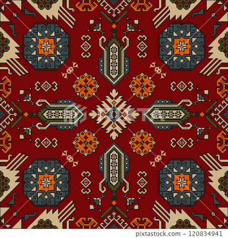 Persian seamless pattern design Persian seamless pattern design 120834941