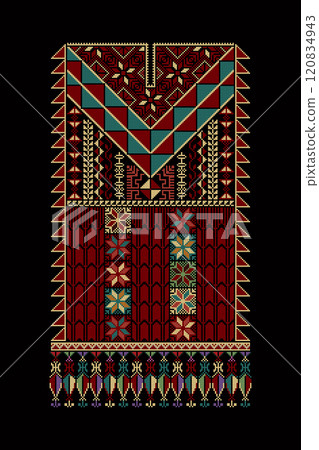 Tatreez ornament template 55 Tatreez ornament template 55 120834943