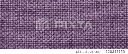 Texture violet background from woven textile material with wicker pattern, macro. Structure vintage purple fabric Texture violet background from woven textile material with wicker pattern, macro. Structure vintage purple fabric 120835153