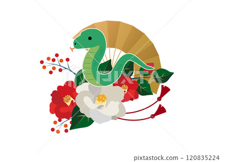 New Year's card 2025 Year of the Snake New Year's card 2025 Year of the Snake 120835224