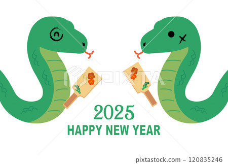2025年蛇年新年賀卡 120835246