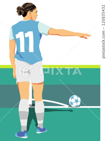 Women's soccer player Women's soccer player 120835432