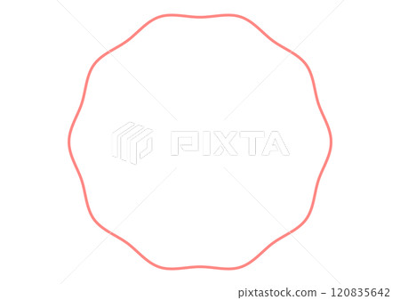 Pink bumpy circular frame Pink bumpy circular frame 120835642