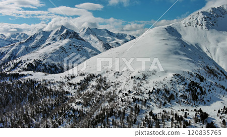 Snow Alp mountain range landscape 120835765