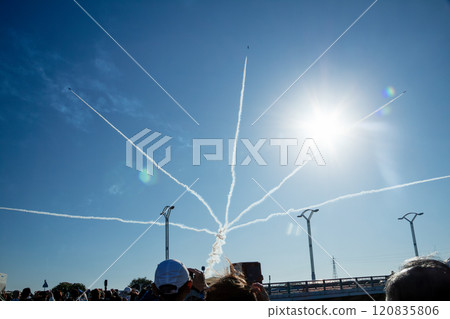 Blue Impulse acrobatic flight "Sunrise" (over Toyota City, Aichi Prefecture, November 21, 2024) 120835806