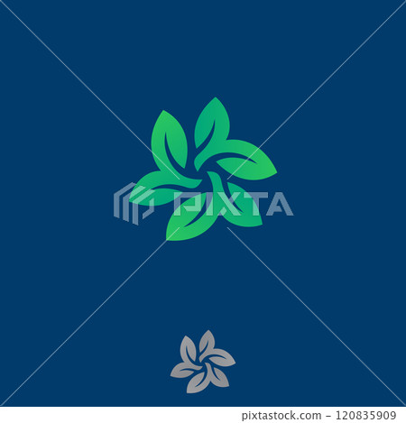 Leaf logo design for farming or farmer association and more 120835909