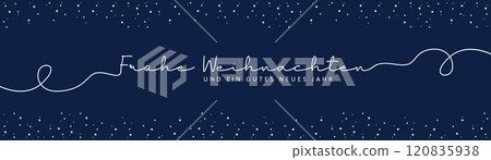merry christmas banner typography isolated vector illustration merry christmas banner typography isolated vector illustration 120835938