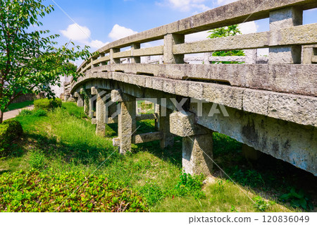 Old Tenkawa Bridge, Gochaku Castle Ruins Park (Himeji, Hyogo Prefecture) Old Tenkawa Bridge, Gochaku Castle Ruins Park (Himeji, Hyogo Prefecture) 120836049