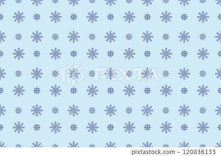 Seamless pattern with snowflakes, blue background. Christmas pattern. Vector illustration 120836133