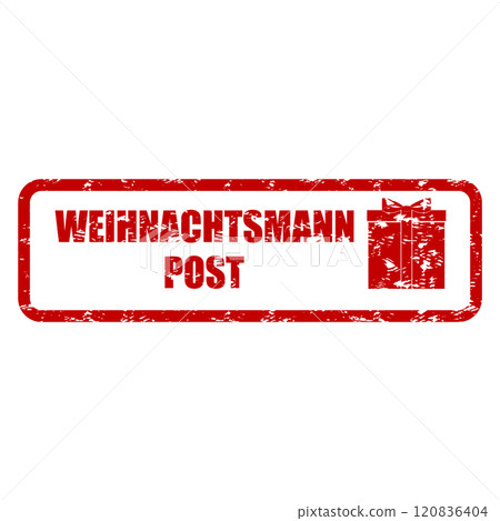 Weihnachten post rubber stamp, delivery for winter holiday 120836404